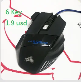 2023 Best sell Bat mickey 7D 5500dpi new private mode Optical  USB cable 7 speed photoelectric gaming Light mouse