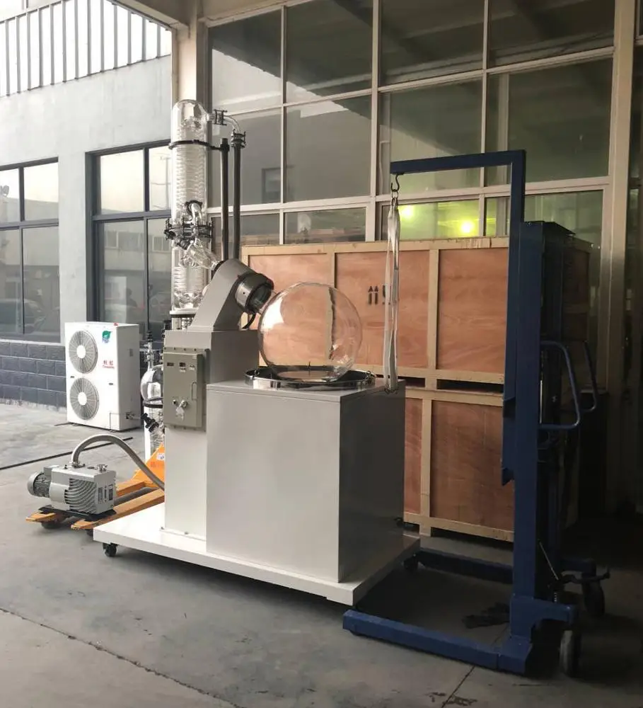 Large Vacuum Rotary Evaporator Fuel Oil 380v/60hz for Heating Bath 50L Price 100 Liter 0-120rpm/min 0.098mpa TOPTION CE ISO 100L