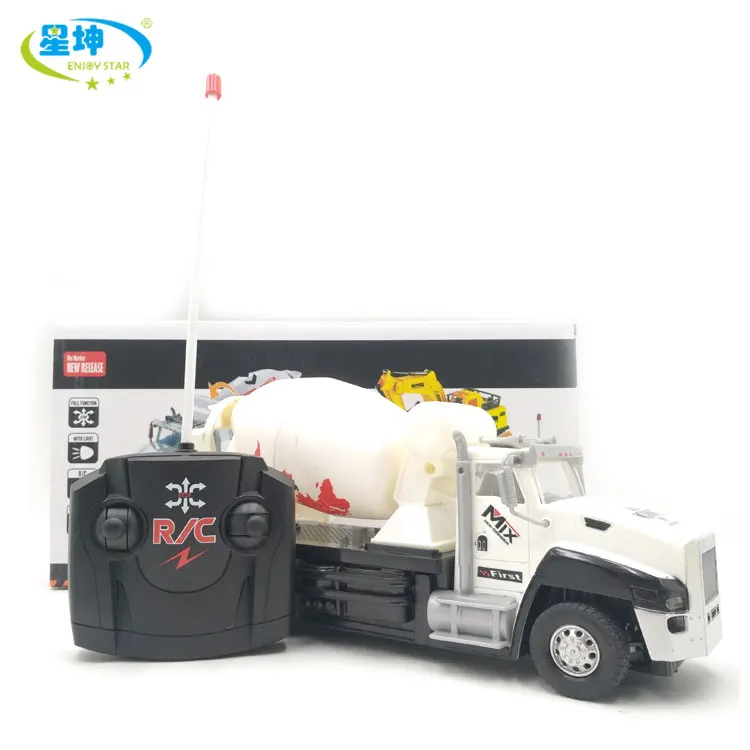 Lazada Hot Selling Special Friction Toy Rc Truck for Chid Concrete Mixer Truck Toy