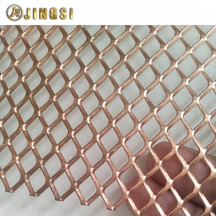 Micro Hole Expanded Metal Mesh Products / Aluminum Diamond Hole Coating Stretched Mesh gutter guard expanded metal sheets