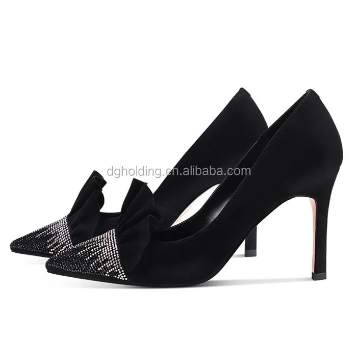 Women Lady High Heels Pointed Toe Suede Stiletto Pumps Sandals Shoes
