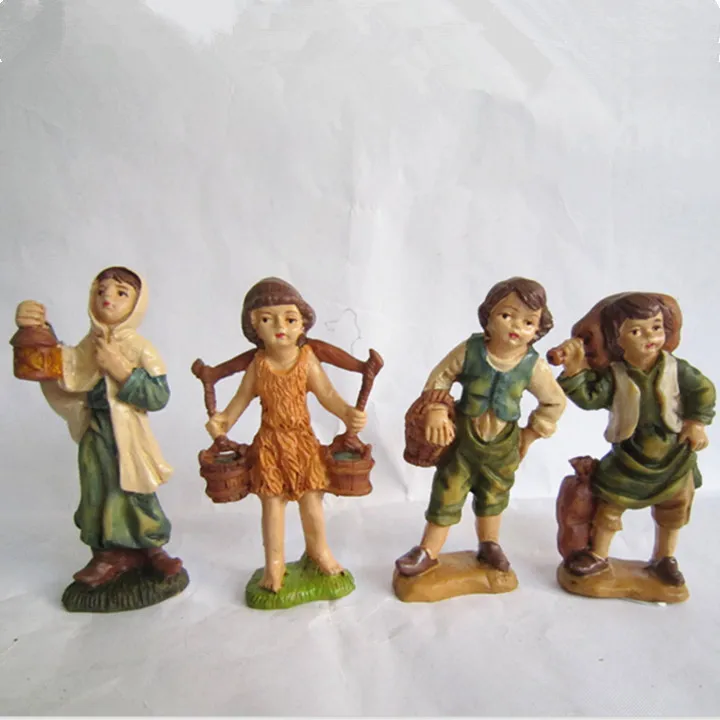 Manger theme resin Herdsman figurine craft for christmas home decoration