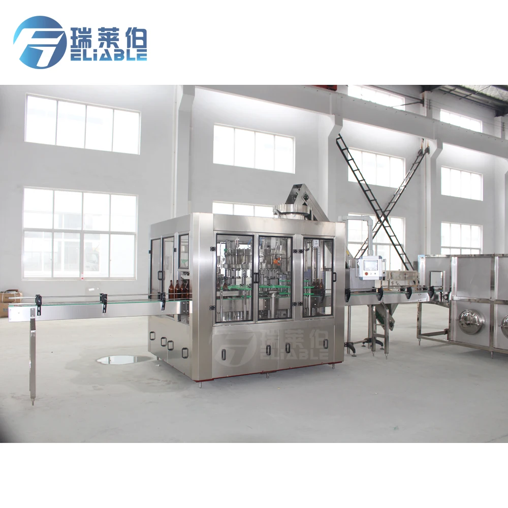 Wine / beer / vodka liquor glass bottling line