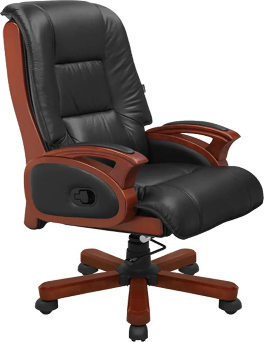 Modern ergonomic leather swivel and executive office chair