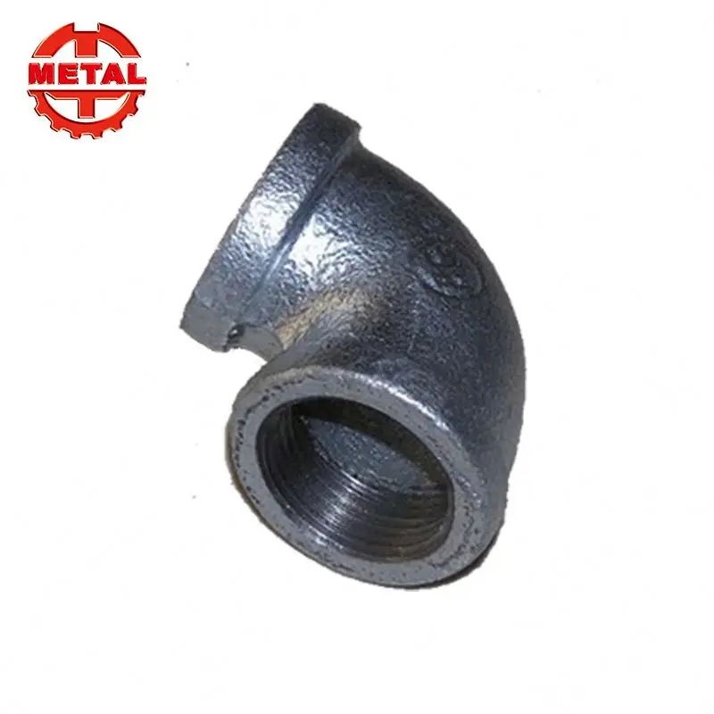 
sgs certified black elbow galvanized malleable iron pipe fittings 