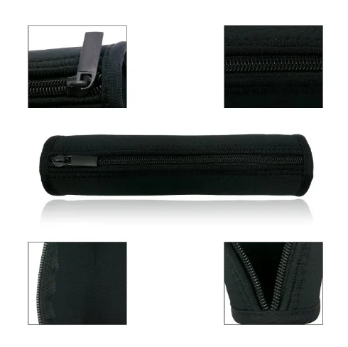 Top Quality Custom Neoprene Black Tube Pencil Case Pencil Bag Pouch Stationery Case For Kids Teens Adults