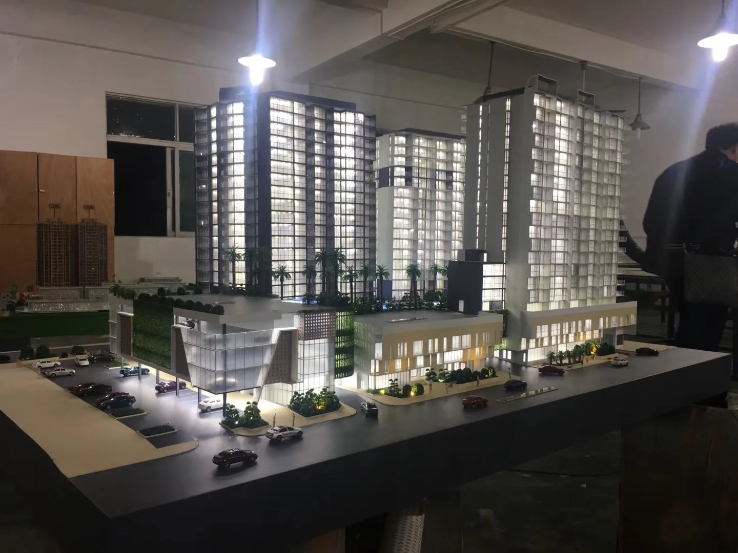 Modern Office Building Model Design with Landscape 3d model building