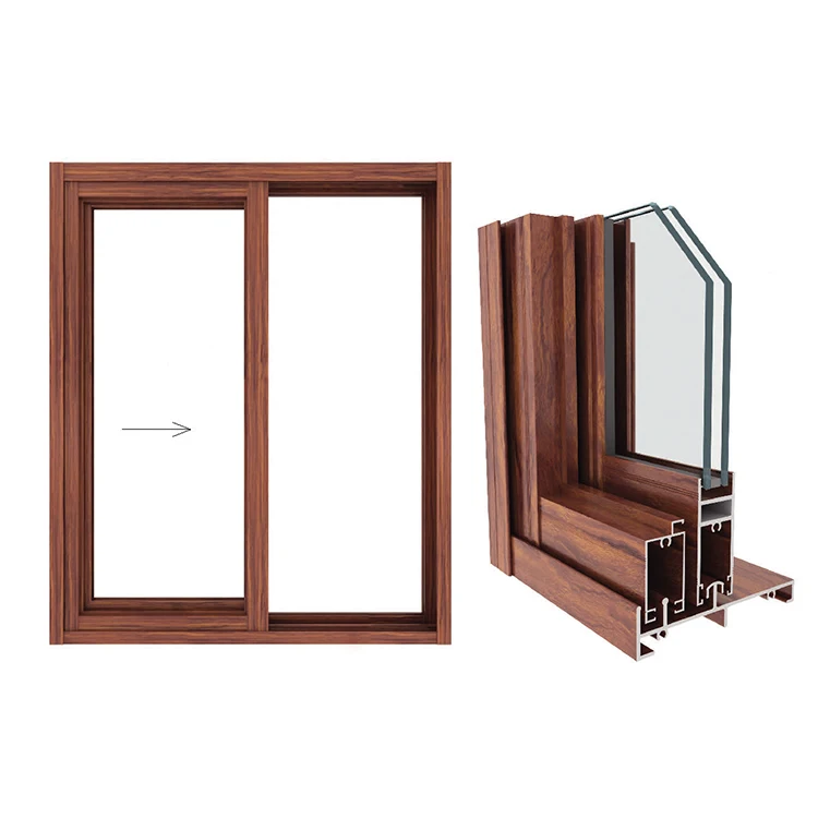 Good view balcony aluminum safety sliding window with mosquito mesh