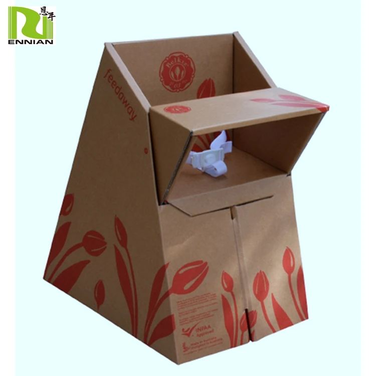 Special New Design Corrugated Cardboard Foldable Table Furniture For Home cardboard chair