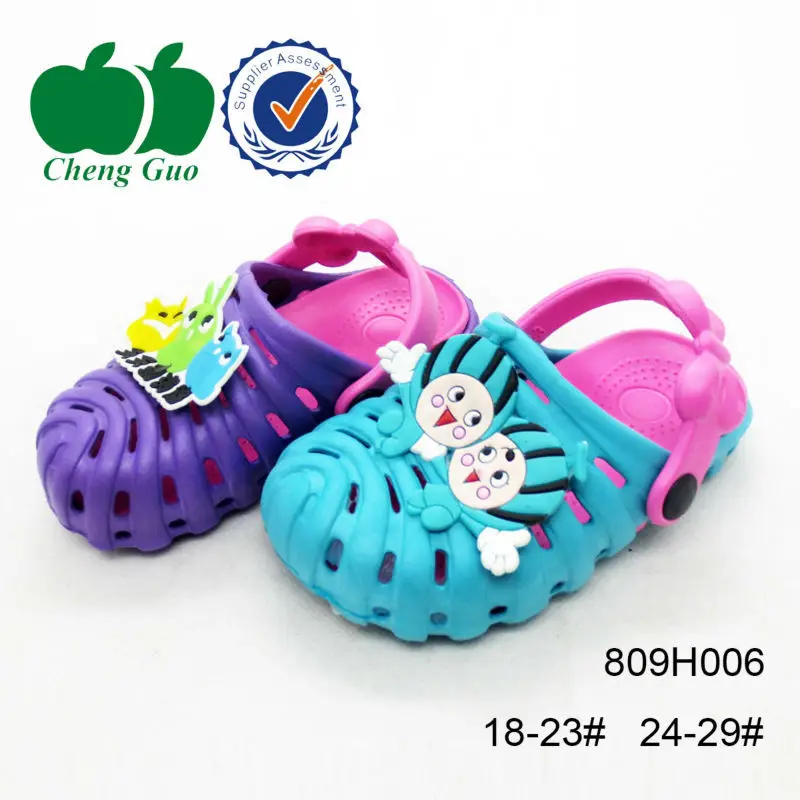 
2014 new design eva kids cartoon style clog shoes 