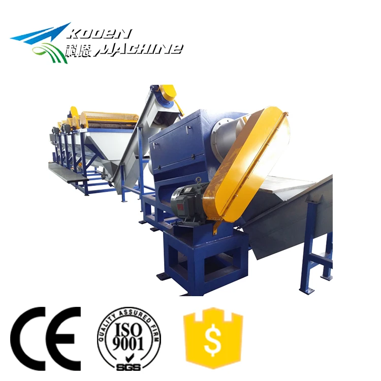  Kooen всемирно известного бренда на отработанном PP/PE пленка пластиковая ПЭТ бутылка стиральная линия рециркулируя машину завод производственная