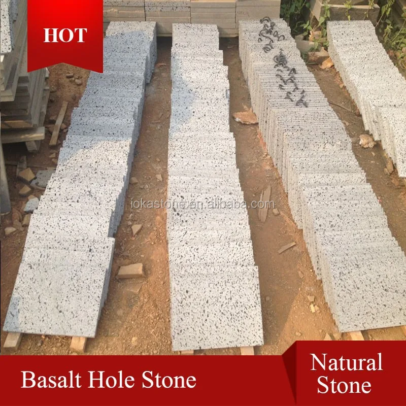 
andesite hole stone,basalt use 