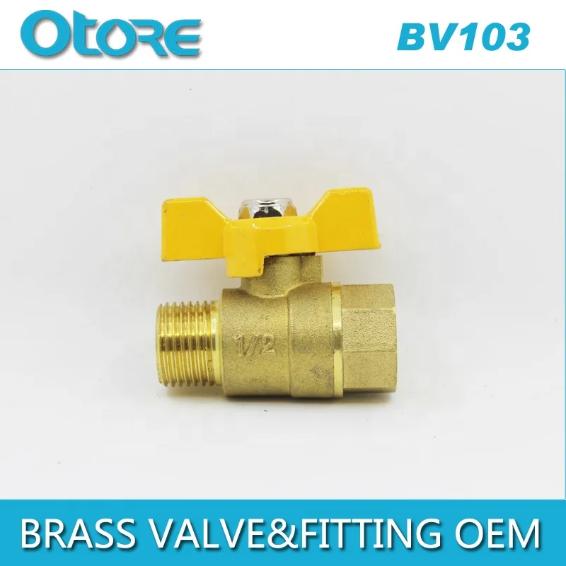 
High Quality Dzr Brass Material Brass Ball Valve With Long Handle 3/4