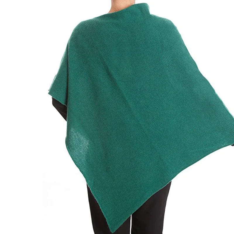 
Women holiday warm cashmere knitted poncho fashion pashmina poncho 