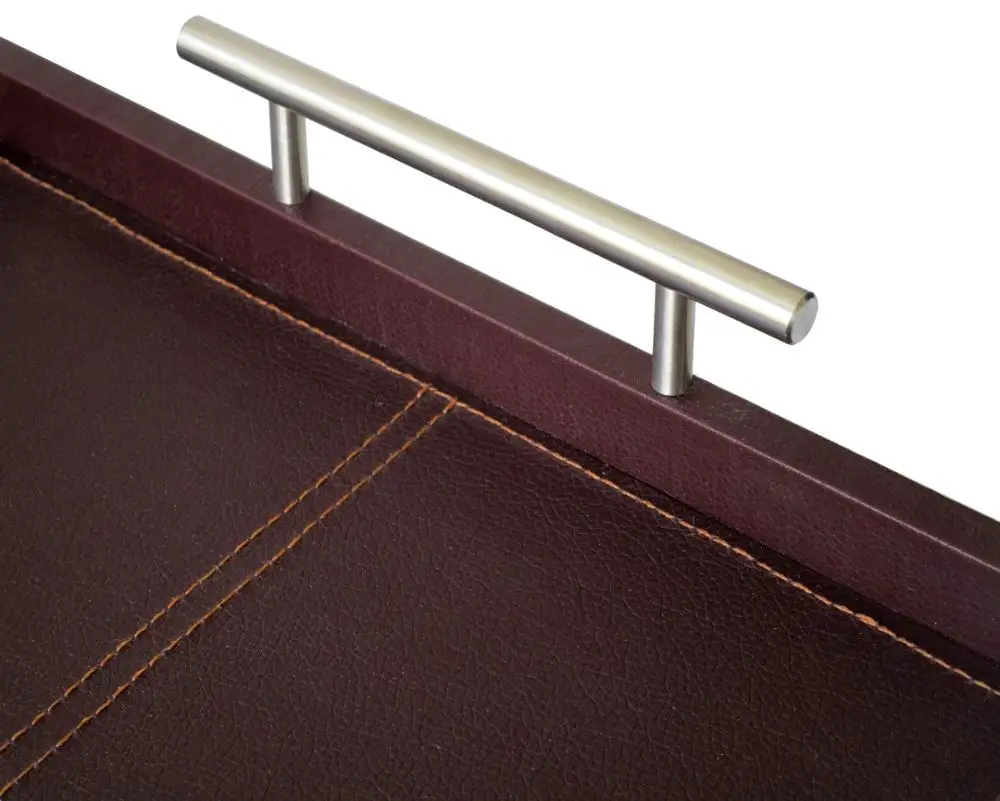 Waterproof Classical Factory Customized Storage PU Leather Tray
