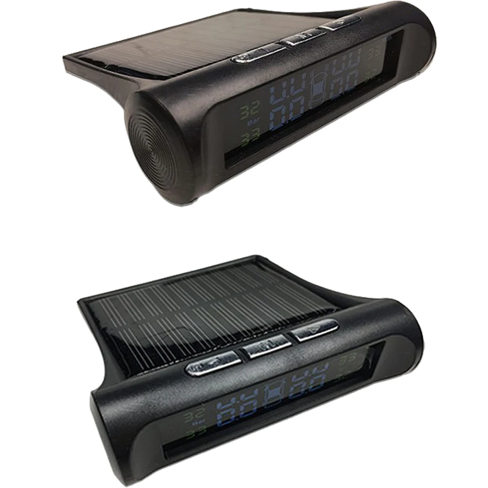 Car tire press  rader sensor  Solar Power Digital TMPS LCD Display USB Internal Security Alarm Tire Pressure Sensor