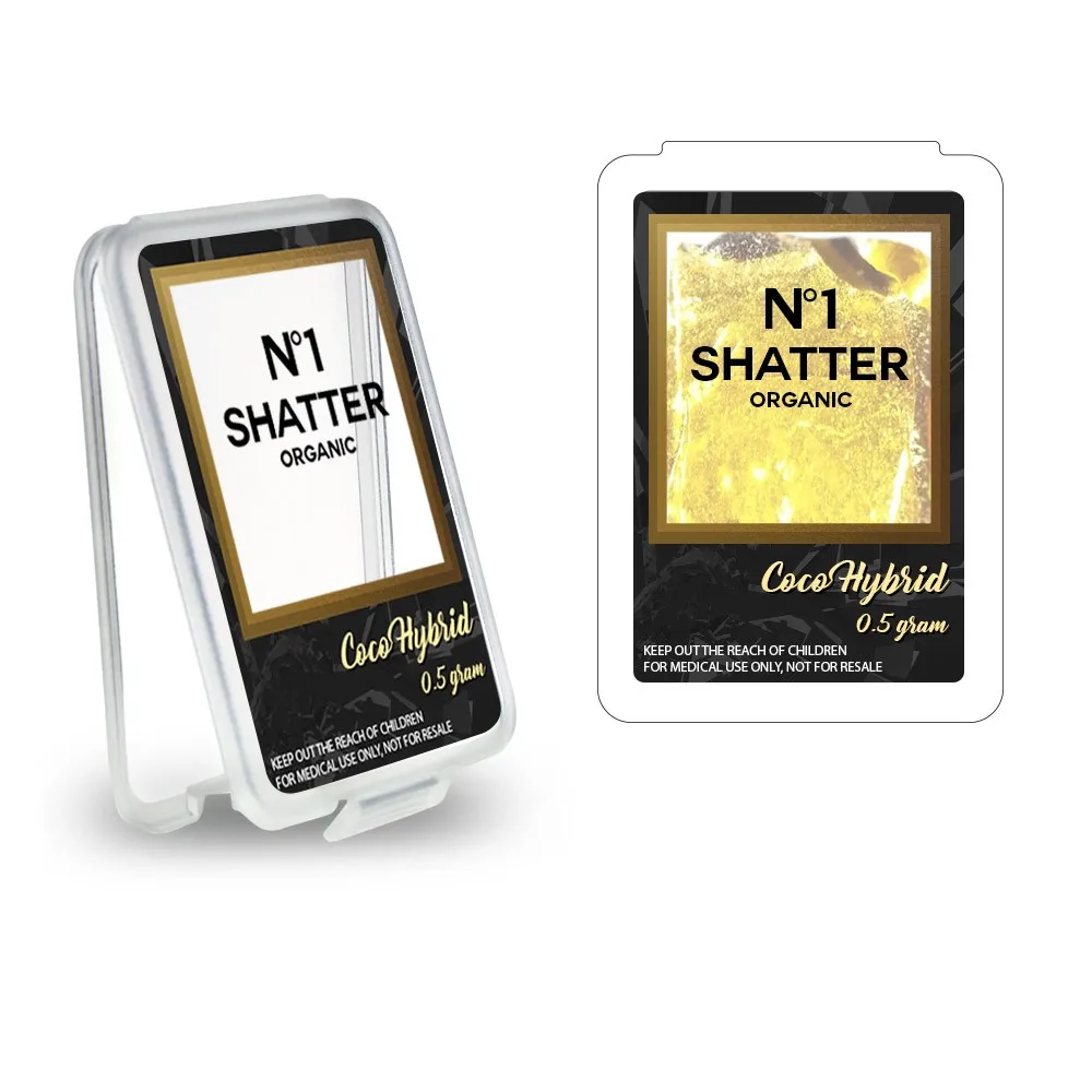 
MR PACK Clear Slim Shatter Container 4.5mm, SD shatter plastic container 