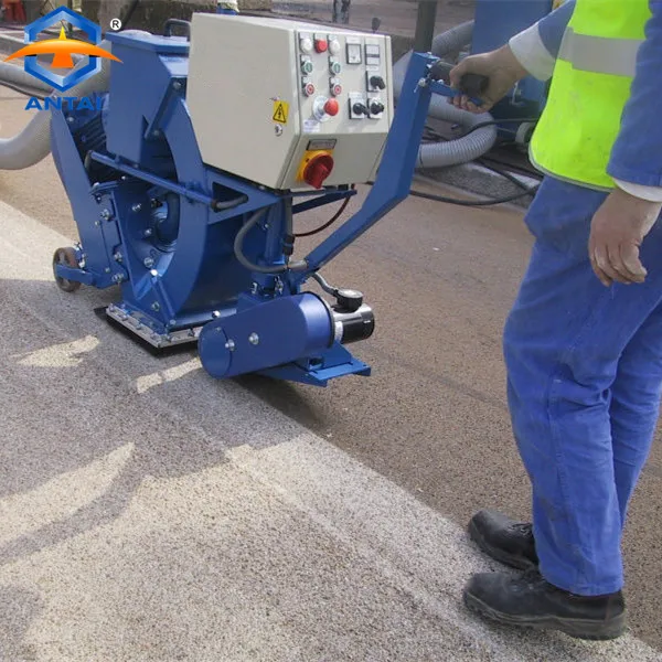 Автоматическая напольная Стальная Пластина Пескоструйная дробеструйная машина для очистки поверхности дороги