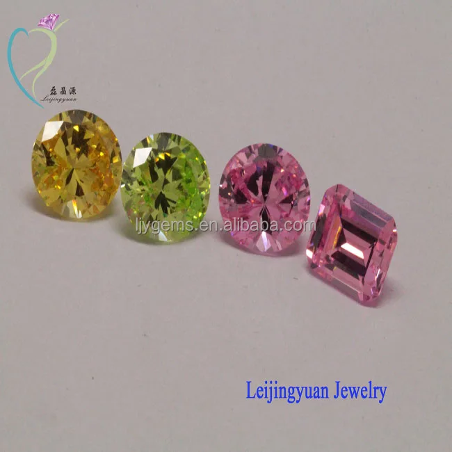 AAA Best Polished Loose Diamond Cut Colored Cubic Zirconia Stone in Stock