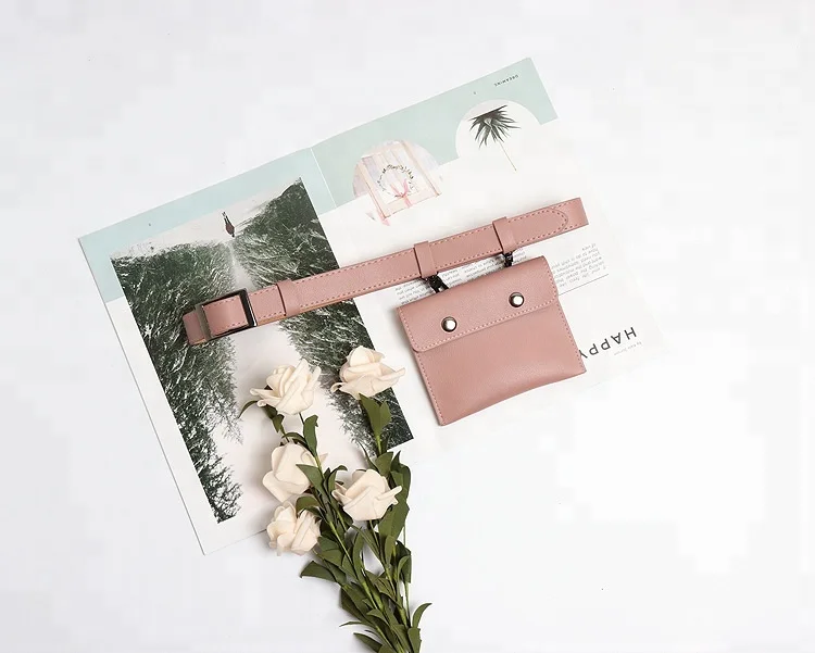 
2018 new fashion PU leather fancy packs waist belt hang bag for women 