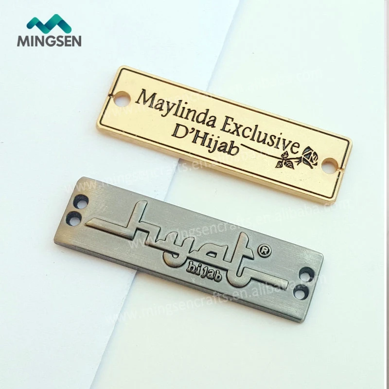 custom machine furniture brand logo nameplate metal tag emblem