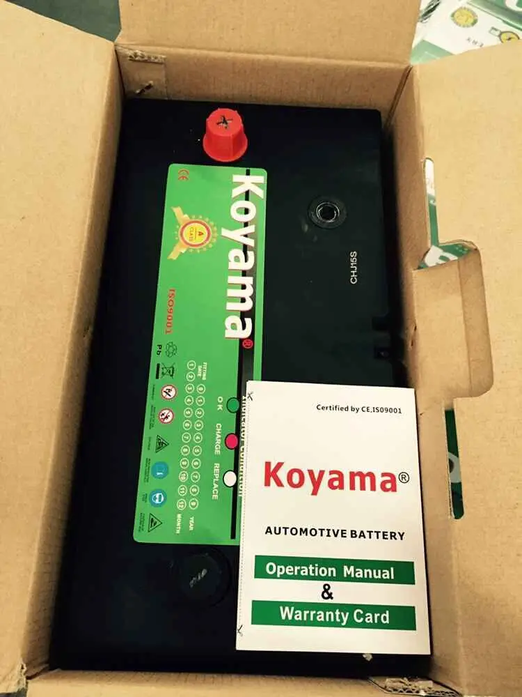 China top ten selling products din 75ah mf starting din auto battery