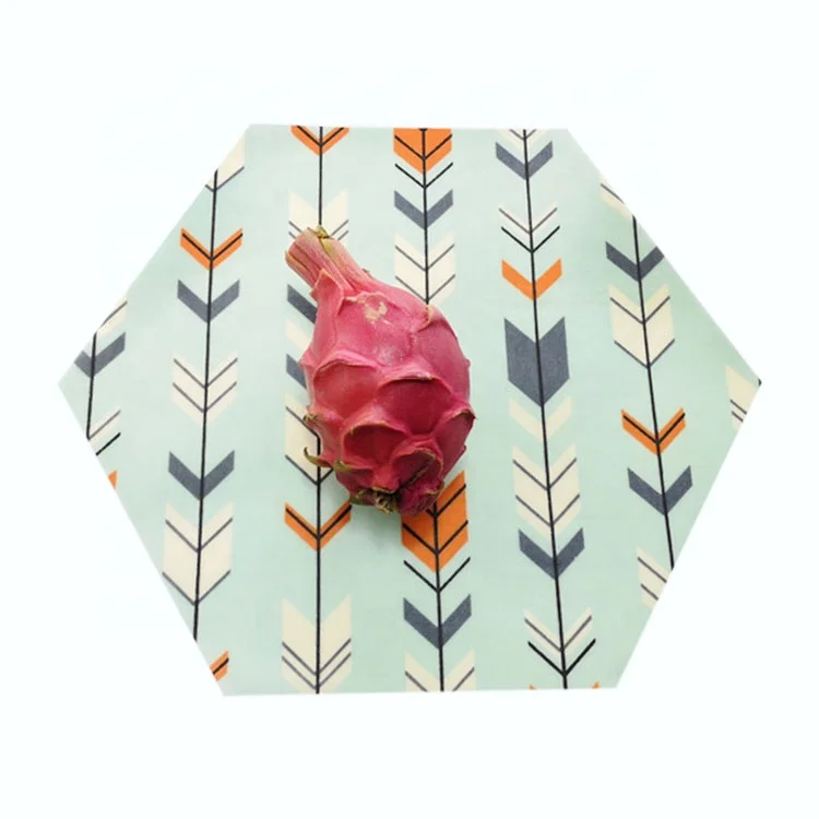 Sandwich Lunch Pack Amazon hot Selling Biodegradable Natural Organic Cotton Fabric Beeswax reusable Food Wraps