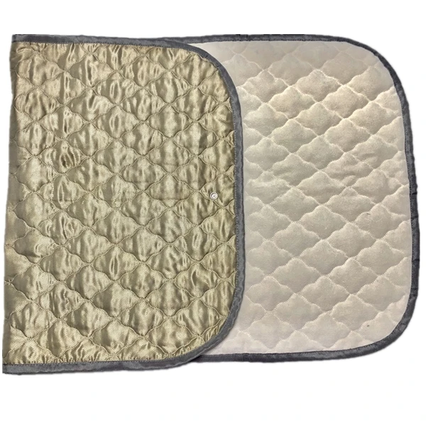 Silver Fiber Fabric Grounding Mat Cushion With Connection Wire, Earthing Grounding Mat