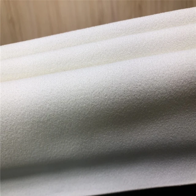 100% polyester good elastic crepe effect solid interlock fabric