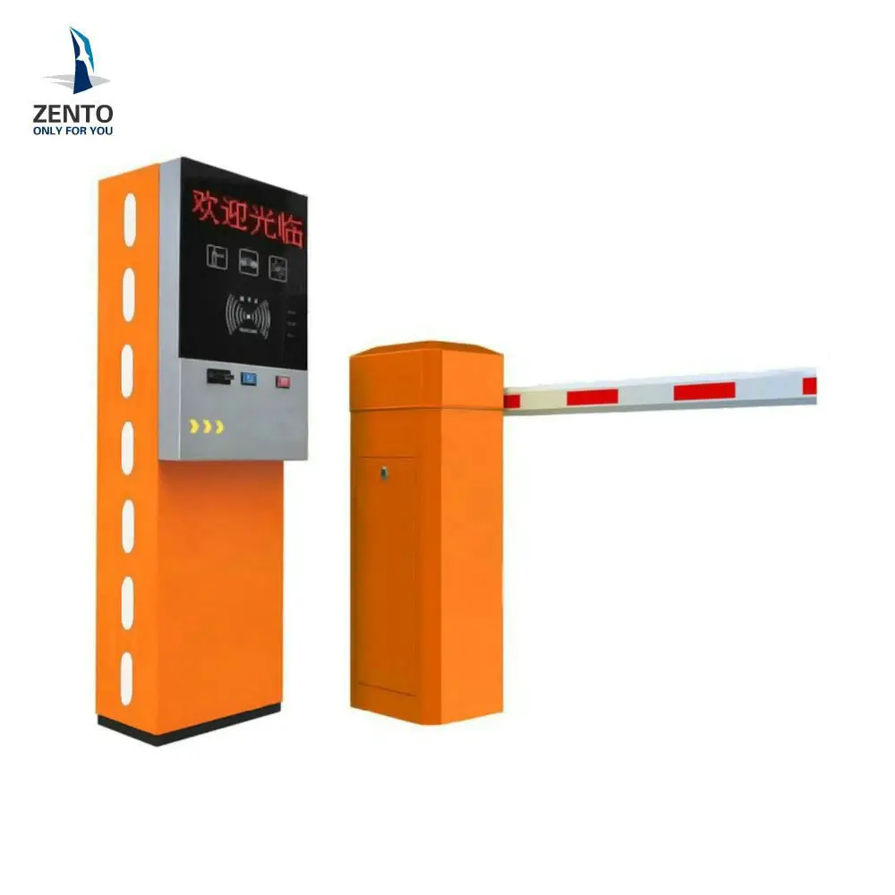 RFID and Barcode ticket vehicle road safety barrier gate for car parking system
