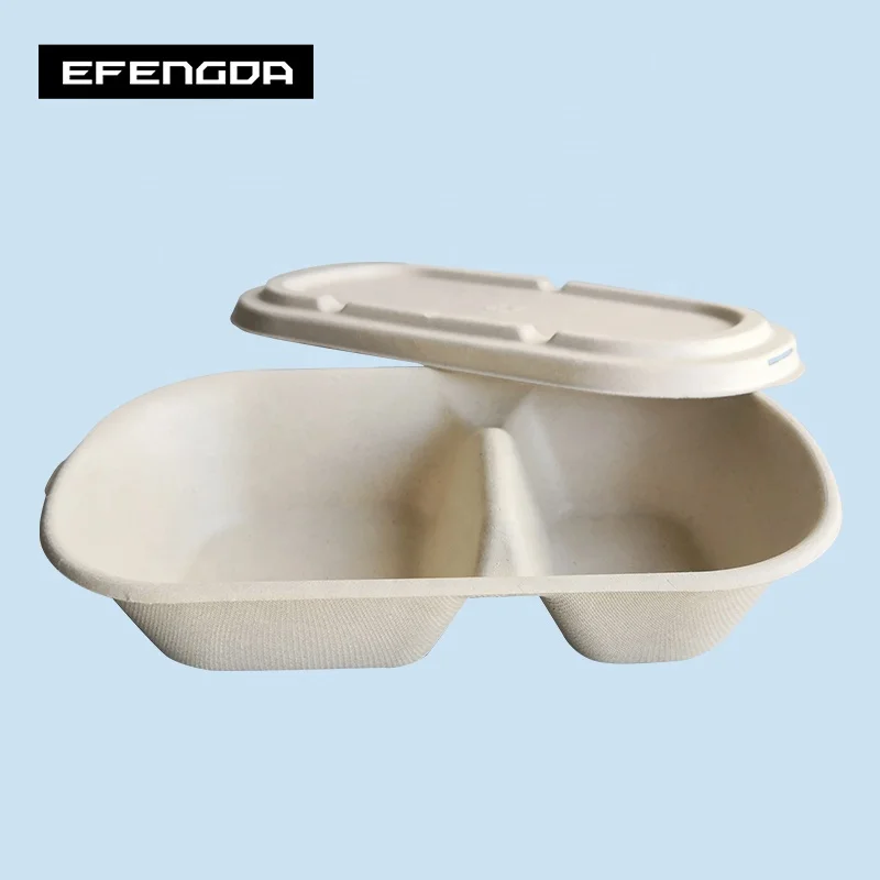 Eco-Friendly biodegradable disposable sugarcane bagasse tableware plates bowls boxes cups
