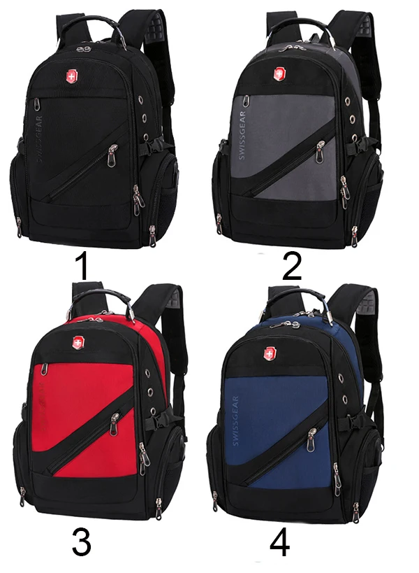 Waterproof Travel Backpack Women Rucksack Male School Bag External USB Charging Swiss Laptop Backpack
