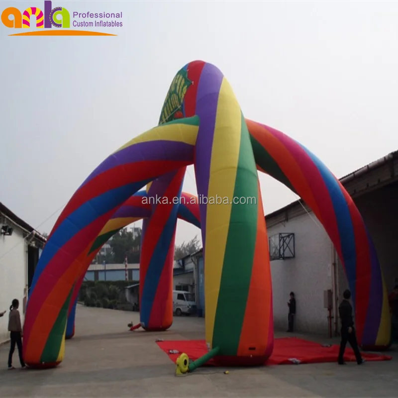 Hot selling inflatable rainbow arch for decoration advertising