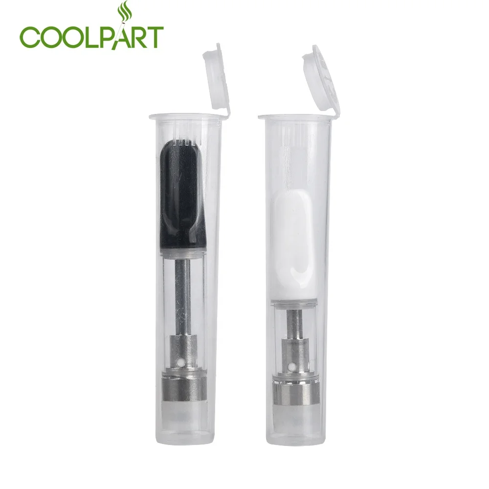 
Instock Pop Top Plastic Tube For Cbd Oil Cartridge Child Resistant Plastic Packaging 
