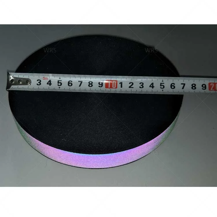 100% Polyester Reflective Safety Fabric 5 X 1.5cm Orange Luminous Color Woven Webbing Tape Rim Strip Material Sew-On Attachment