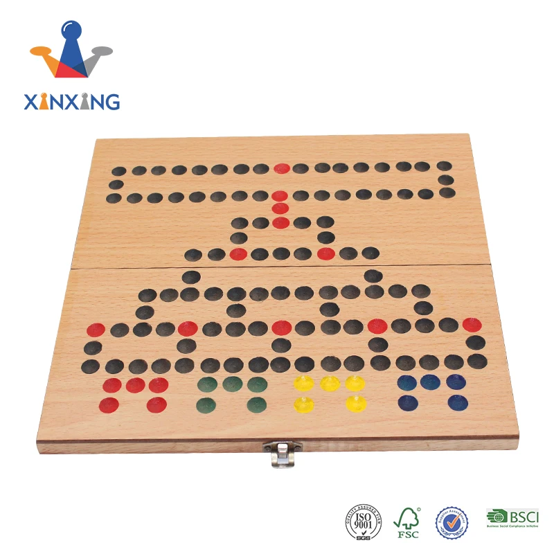 Wooden custom games Ludo , checkers board game for kids