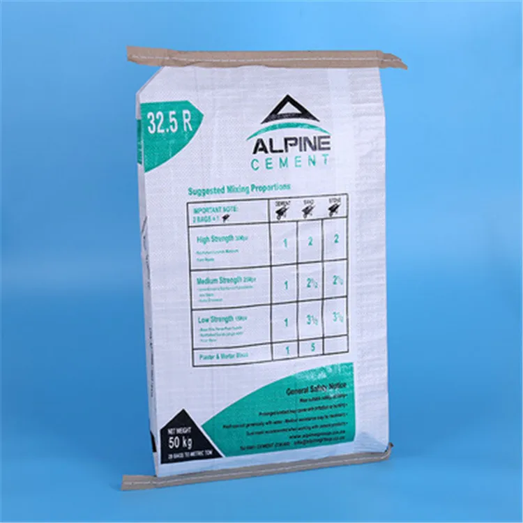 25kg bag dimension for white 100kg cement 50 kg bags