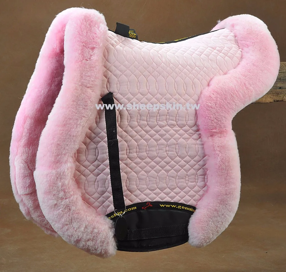 Sheepskin horse saddle pad