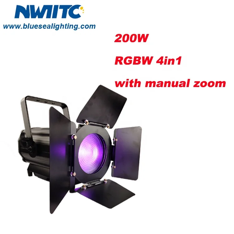 S-28 ETC180W  RGB 3IN1 TV CCTV studio theatre hand zoom LED Fresnel Light stage lights