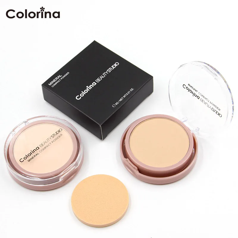 Private Label Makeup Cosmetics Vegan Halal Mineral Oil Control Face Whitening Best Branded  Pressed Compact Powder