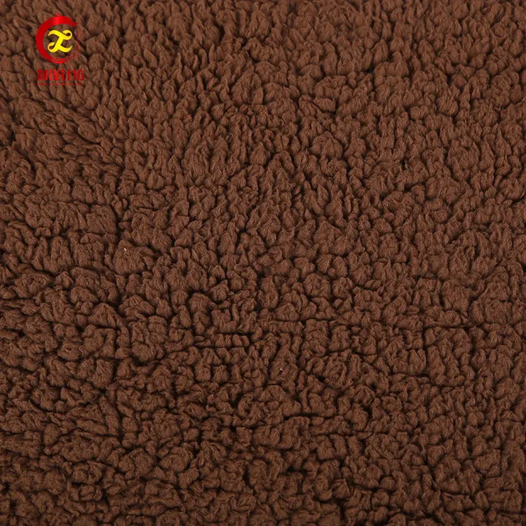 High quality shu velveteen sherpa fleece textile fabric for garment