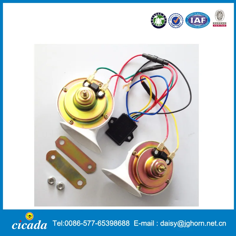 12v Moto Loud Air Snail Digital Electric Horn Voice 18 Sound