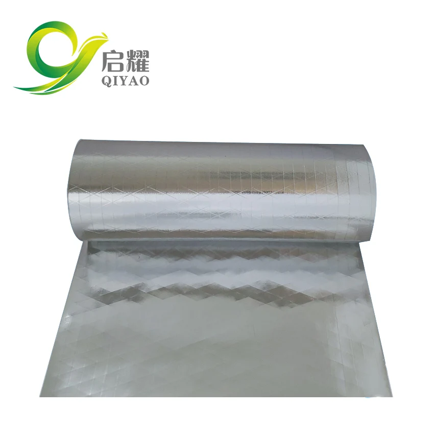 Manufacturer 90%-97% emissivity aluminum reflective foil faced scrim kraft paper insulation for greenhouse