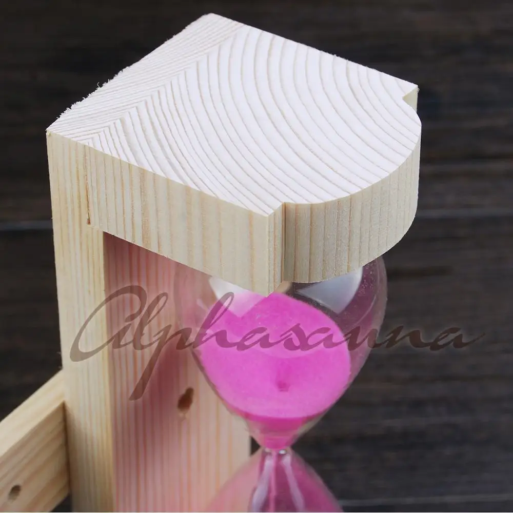 OEM popular model hourglass / sand timer 15 minutes of pine wood material with low price