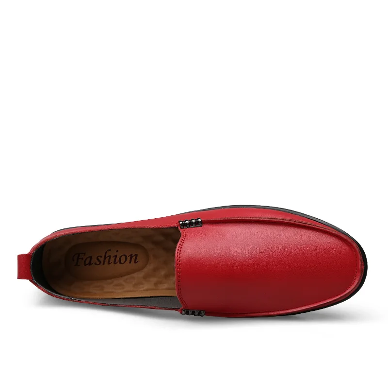 
Spring Season Breathable Men shoes Genuine Leather Soft Mocassins Shoes For Men 