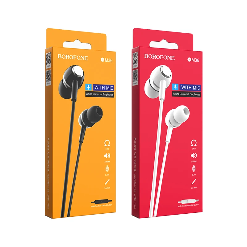 Cheapest Headphone BOROFONE BM36 Acura Universal Earphones With Mic