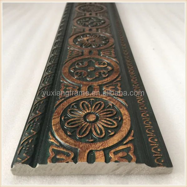 Factory direct sale gold fancy design ps moulding decorative building material