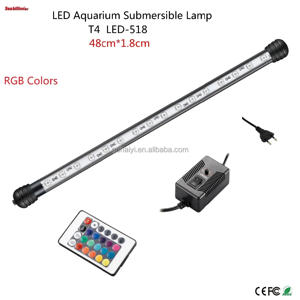 
China manufacturer Seabillion T4 LED-518 48cm 3.5W LED marine fish submersible lamp for aquarium 