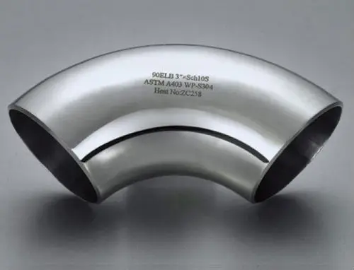 90 degree stainless steel pipe elbow