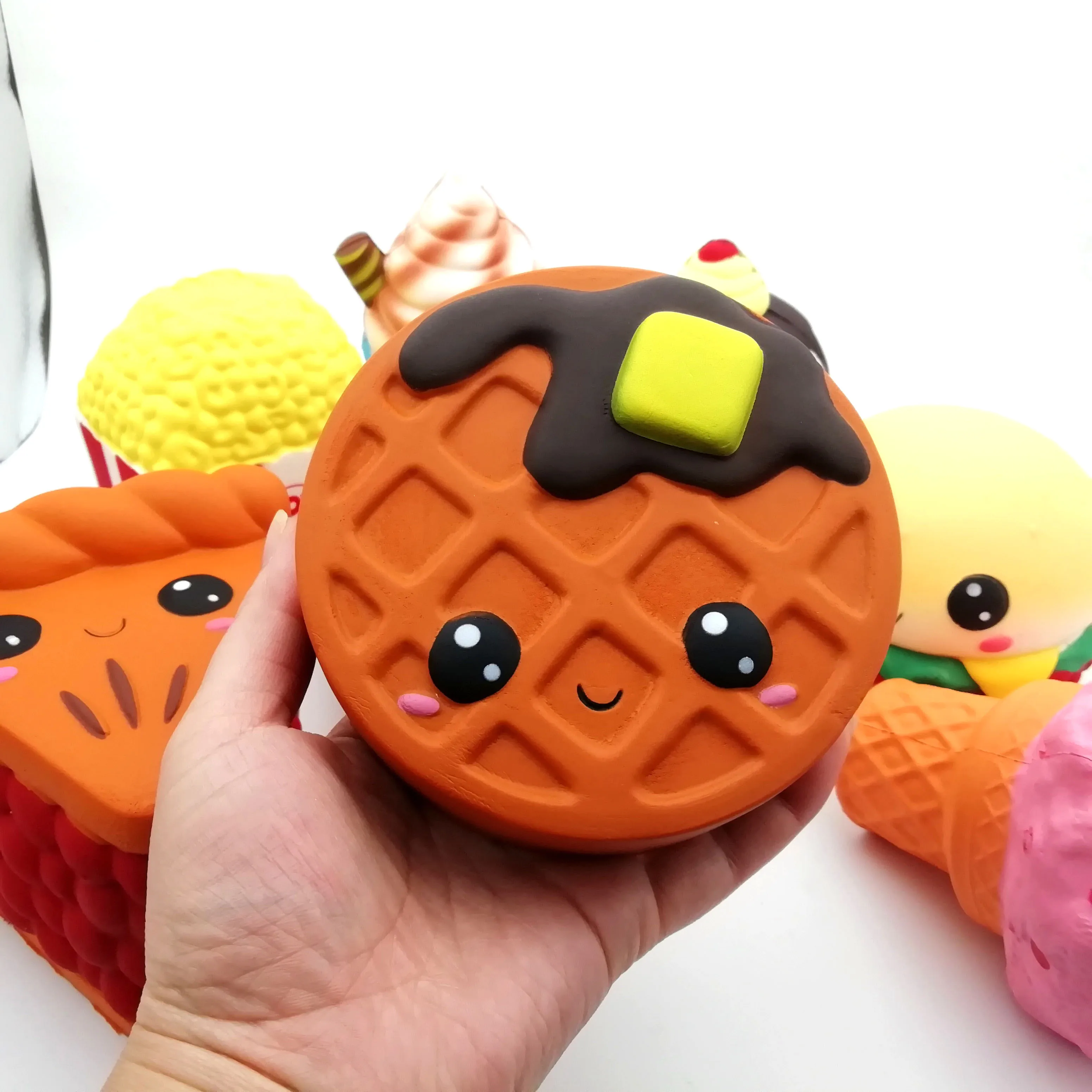 Набор сжималок для еды на заказ, медленно восстанавливающие форму пакеты, мягкие сжимаемые игрушки для печенья